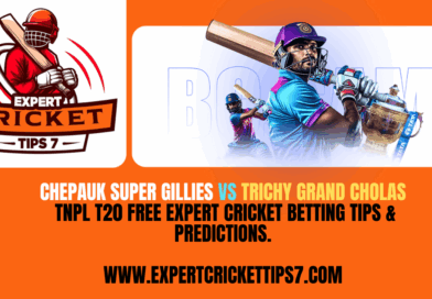 Chepauk Super Gillies vs Trichy Grand Cholas TNPL T20 Free Expert Cricket Betting tips & Predictions Today.
